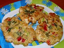 Fot. Anna Z, Placuszki z kurczakiem i płatkami owsianymi