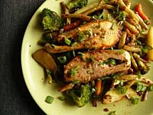 Fot. Babeczka_piecze, Łosoś z piekarnika z warzywami