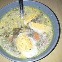 szczawiowa z jajkiem