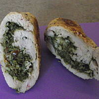 Filet ze szpinakiem i pomidorami suszonymi