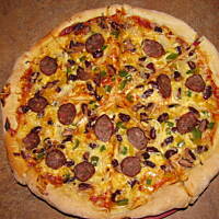 PIZZA - ciasto cienkie puszyste i chrupiące.