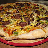 PIZZA - ciasto cienkie puszyste i chrupiące.