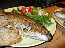 Fot. Merlin168, Ziołowy pstrąg z grilla