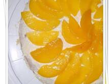 Fot. Olciaa, Torcik brzoskwioniowy z kremem budyniowym