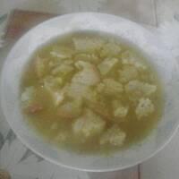 Zupa "nic" z grzankami