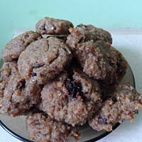 Ciasteczka bananowe z kaszy jaglanej