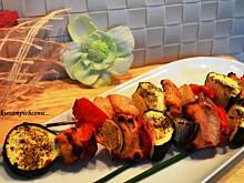 Fot. makusia, Szaszłyki warzywne z indykiem