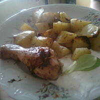 Pieczony kurczak z ziemniakami