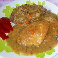 Schab duszony do obiadu