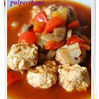 Dietetyczna zupa z pulpecikami drobiowymi