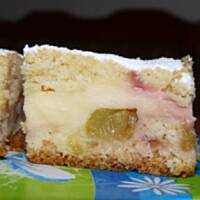 Ciasto z rabarbarem i budyniem