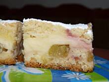 Fot. Anna Z, Ciasto z rabarbarem i budyniem