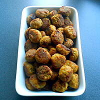 Pieczone klopsiki mięsno-gryczane