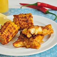 Pikantny halibut z piekielnie ostrą kukurydzą