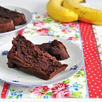 Bananowe ciasto z czerwonej fasoli