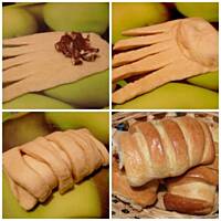 Drożdżówki z czekoladą