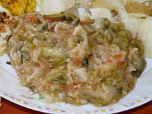 Fot. Anna Z, Młoda kapusta z pomidorami i koperkiem