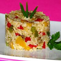 Ryż z łopatką i papryką