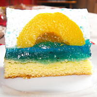 Zachód Słońca z bitą śmietaną