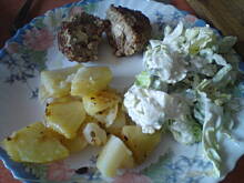 Fot. Kolorowa75, Kotlety mielone nadziewane serkiem topionym i oliwkami