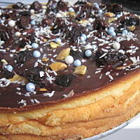 Sernik z serków homo na biszkoptach-expresowe ciasto