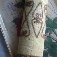 Rolada biszkoptowa ze wzorem