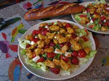 Fot. marcia_pxnd, letnia sałatka z kurczakiem, truskawkami i fetą