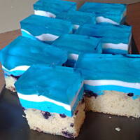 ciasto smerfy na jagodach