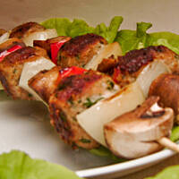 Szaszłyki z mielonej wieprzowiny