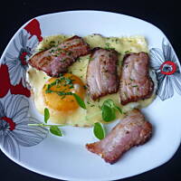 Jajo sadzone na śniadanko!