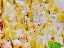 Fot. sebek, Zapiekane conchiglioni z łososiem