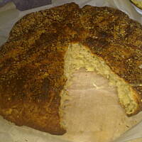 chlebek z serem kozim