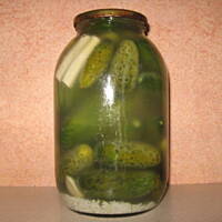 Ogórki kiszone z ryżem