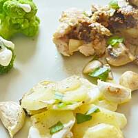 Indycze roladki z zapiekanką ziemniaczaną