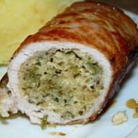 Roladki schabowe z ziołowym farszem