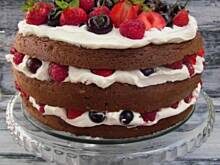 Fot. olusia23, Letni tort śmietanowy z owocami