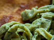 Fot. MAGDAITYLE, Zielony makaron szpinakowy domowy