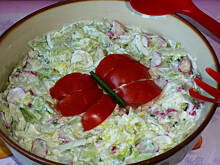 Fot. Mama - Różyczki, Surówka z sałaty lodowej i nie tylko