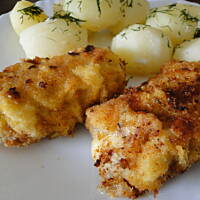 Roladki schabowe z szynką i serem brie