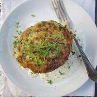 Placki z cukinii z chili i tymiankiem