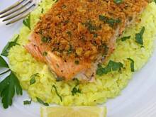 Fot. olusia23, Łosoś pieczony pod chrupiącą orzechową kruszonką