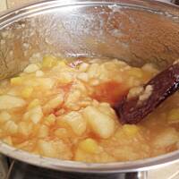 Dżem rumowo waniliowy z papierówek.