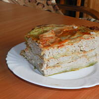 Gołąbki w zapiekance