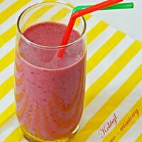 Koktajl bananowo - wiśniowy