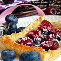 Ciastka francuskie owocowo - kokosowe