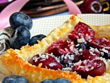 Fot. Mloda, Ciastka francuskie owocowo - kokosowe