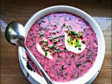 Fot. natalka1, Chłodnik z botwinki z kiszonym ogórkiem