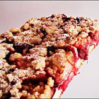 Ciasto drożdżowe z owocami i kruszonką - wyśmienite