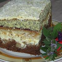 Gruszkowo jabłkowe ciasto z kremem