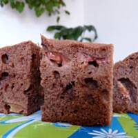 Ciasto kakaowe ze śliwkami